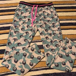 Pink Dolphin Camo Pants Camouflage Boo Ghost Mario Collab Casual Zipper XL